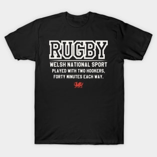 Welsh Rugby, National Sport of Wales T-Shirt